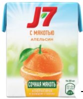 Сок J7 апельсиновый 0,2 л