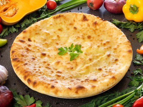 Пирог с сыром осетинским и шпинатом 1000 гр. / 32 см.