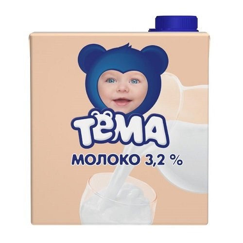 Молоко питьевое ТЕМА с м.д.ж. 3,2%, 500 мл 416