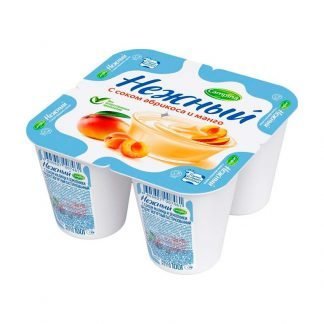 Йогурт "ФРУТИС Кампина" Нежный Сливочный абрикос-манго с м.д.ж. 5% 100 г. 19474