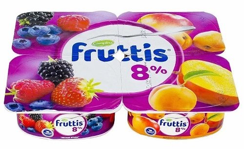 Йогурт "ФРУТИС Кампина" Супер Экстра абрикос-манго-лесн.ягоды с м.д.ж. 8%, 115 г. 1483