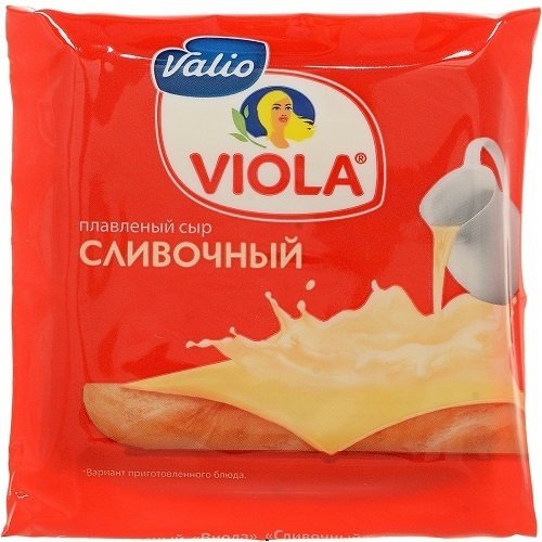 Сыр плавленый "Виола" Сливочный с м.д.ж. 45% ломтики 140 г. 18650
