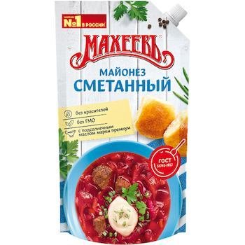 Майонез МАХЕЕВ Сметанный 67% 380 гр 53