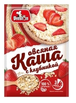 Каша овсяная ПРЕСТОН с клубникой 37 гр 23545