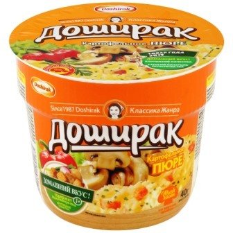 Пюре картофельное быстрого приготовления "Доширак" вкус грибов 40 г. стакан 21206