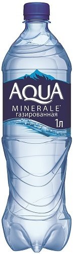 Вода АКВА МИНЕРАЛЕ питьевая газированная, пл/б, 1 л 12553