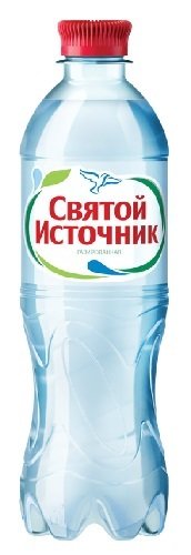 Вода СВЯТОЙ ИСТОЧНИК питьевая газированная 0,5 л. 8315