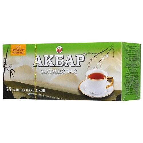 Чай АКБАР зеленый 50 г.(25*2г) 2624