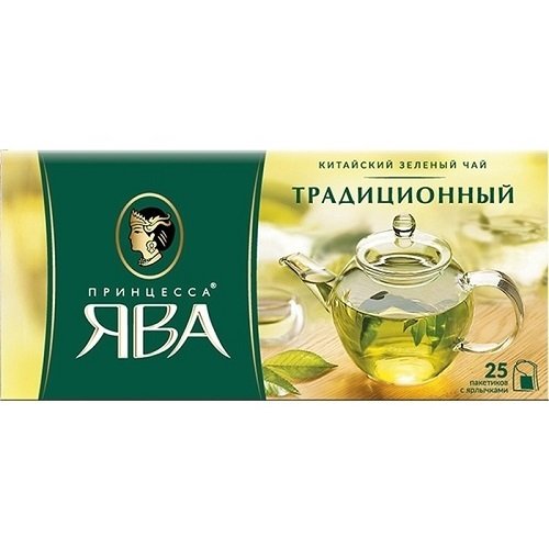 Чай ПРИНЦЕССА ЯВА зеленый Традиционный 2 гр.*25 пак 18450