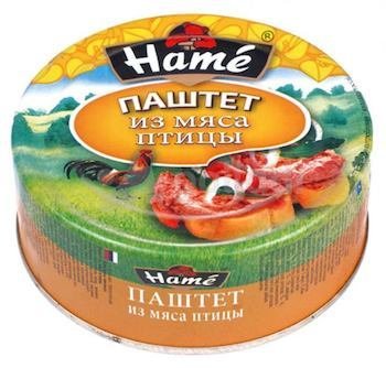 Паштет деликатесный "Хаме" с мясом птицы 250 г 20778