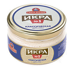 Икра мойвы САНТА БРЕМОР деликатесная №1 классическая 180г 174