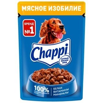 Корм для собак "Чаппи" мясное изобилие 85 г 20790
