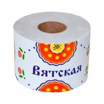 Туалетная бумага "ВЯТКА" рулон 24389
