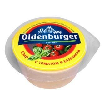Сыр ОЛЬДЕНБУРГЕР с томатом и базиликом 350гр. цилиндр 24464