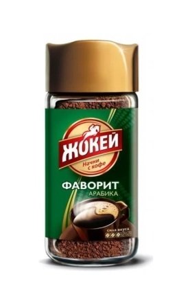 Кофе натуральный растворимый "Жокей Фаворит" 95 гр. 13265