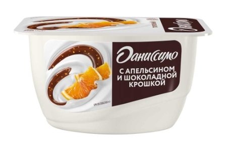 Продукт творожный "Даниссимо" Апельсин шоколад 130 гр., 23960