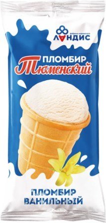 Мороженое ТЮМЕНСКИЙ ПЛОМБИР 15% ванильный 80гр. ваф.ст 24993