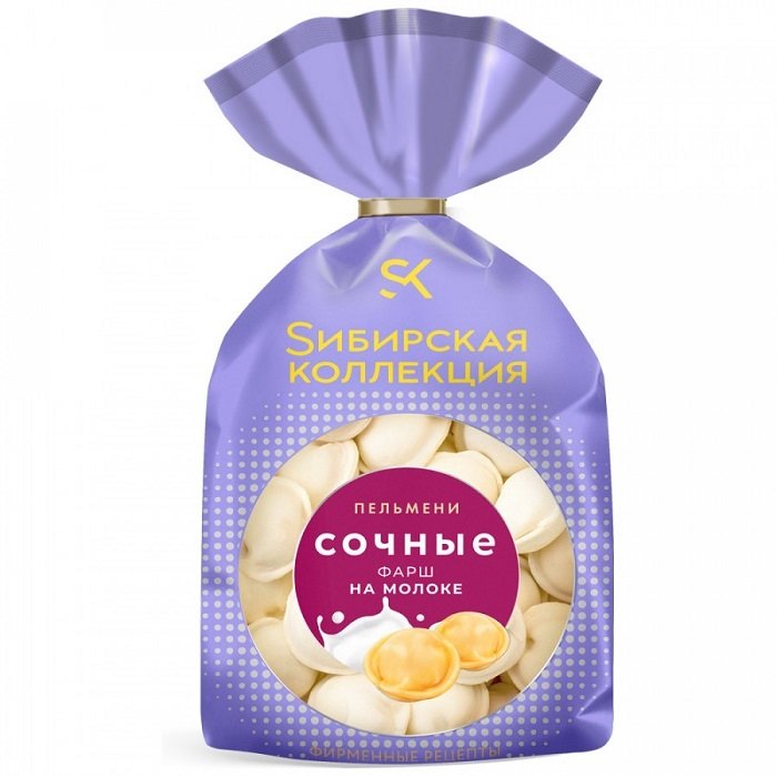 Пельмени СИБИРСКАЯ КОЛЛЕКЦИЯ Сочные с фаршем на молоке 700 гр. 24844