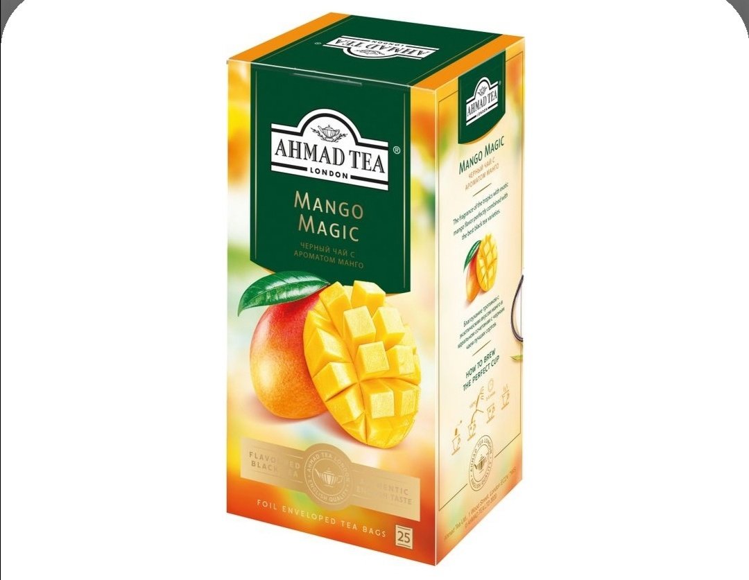 чай ахмад черный магия манго 25*1,5 гр