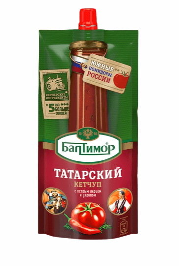 Кетчуп "Балтимор" Татарский 260 г. пакет 26238