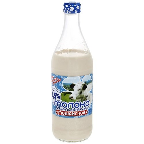 Молоко питьевое "Можайское" с м.д.ж. 3,2%, 0,45 л 12537