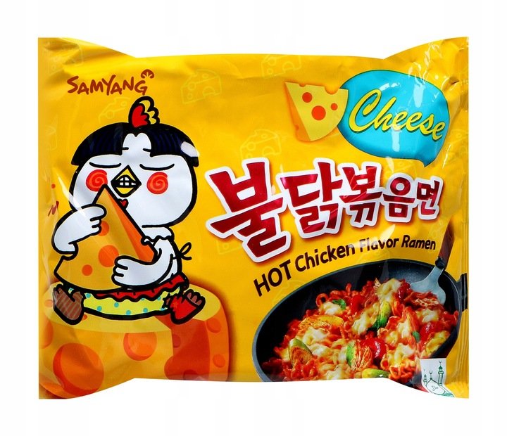 Корейская лапша Samyang Hot Chicken Ramen Cheese со вкусом жареной курицы и сыра 140 гр.