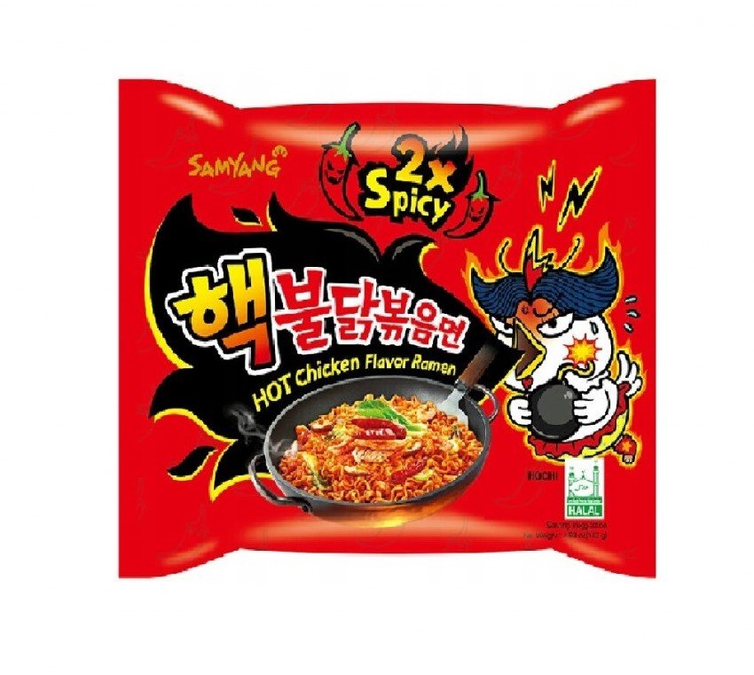 Корейская лапша Hot Chicken 2x Spicy.