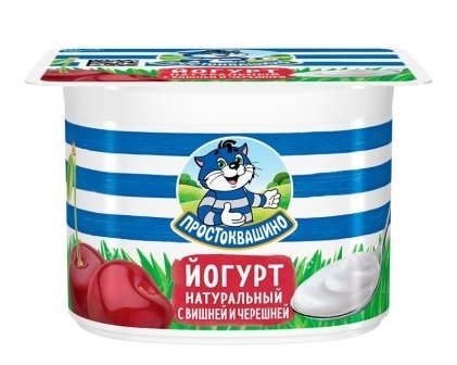 Йогурт ПРОСТОКВАШИНО с вишней и черешней 2,9% 110 гр. 8994