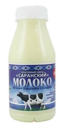 Сгущенное молоко САРАНСКОЕ цельное 370 г. п/б 3625