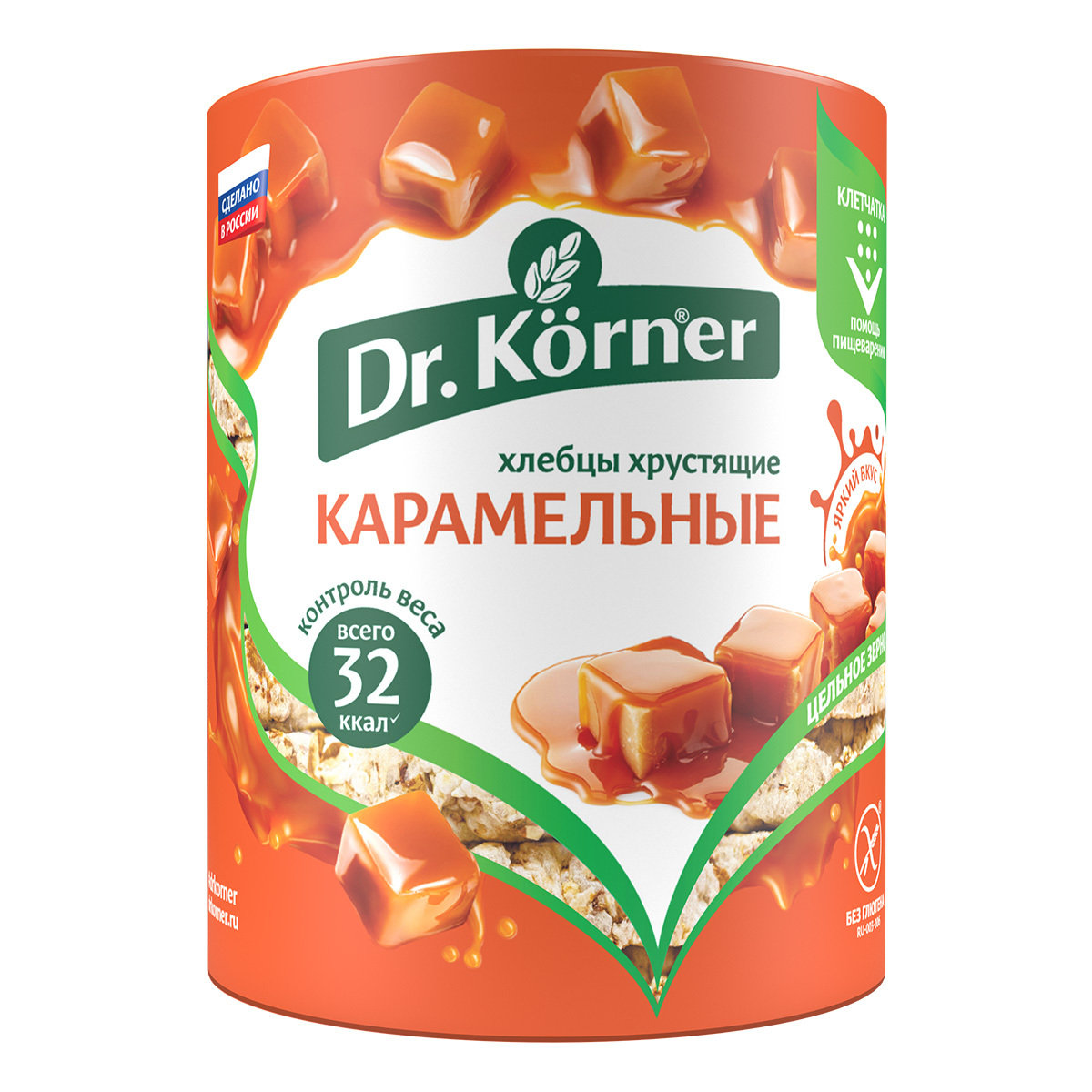 Хлебцы Кукурузно-рисовые карамельные 90 гр DR.KORNER