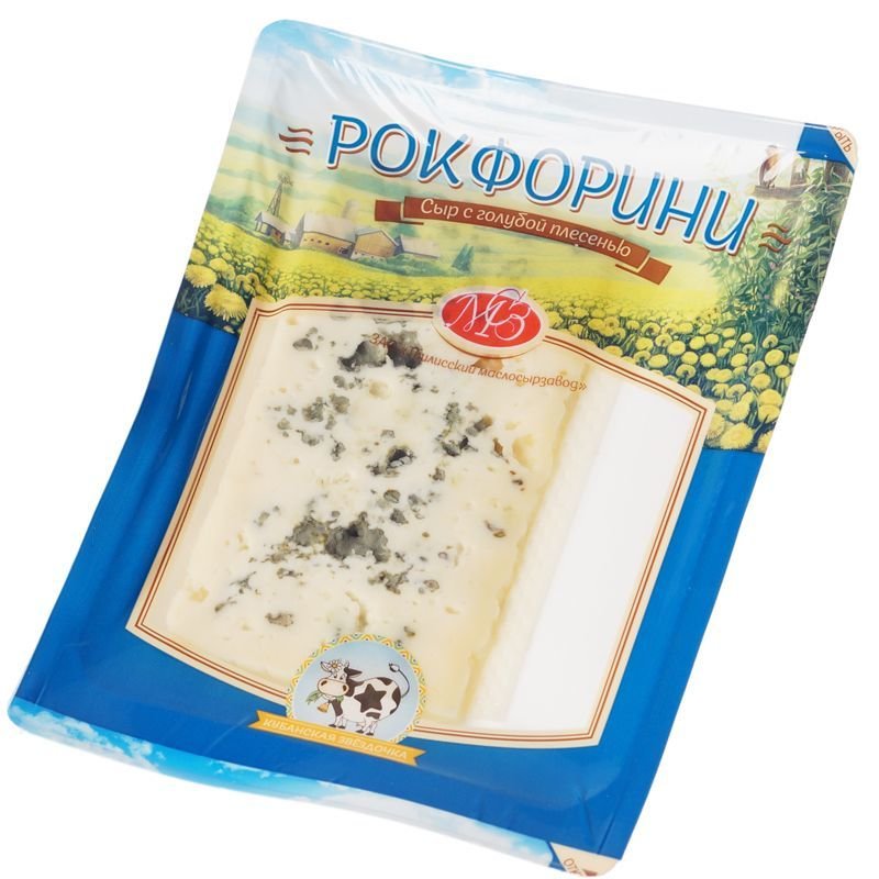 Сыр РОКФОРИНИ с голубой плесенью м.д.ж. 50% 100 г. 10531