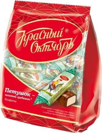 Конфеты ПЕТУШОК-ЗОЛОТОЙ ГРЕБЕШОК 250 гр. Красный Октябрь 7821