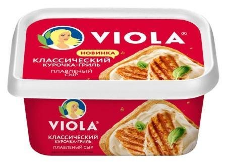 Сыр плавленый "Виола" с курицей "курочка-гриль" с м.д.ж. 35%, 400г. 4263