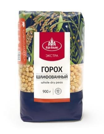 Горох шлифованный АГРО-АЛЬЯНС экстра 900 гр 18933