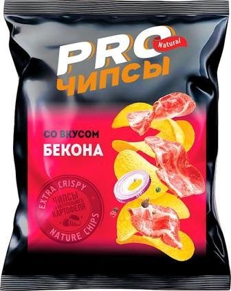 Чипсы картофельные "PRO-чипсы" бекон 60 гр 4573