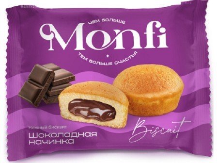 Бисквит Monfi torty с шоколадной .начинкой 27 гр 27331