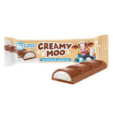 Шоколад молочный "CREAMY MOO " с молочной начинкой 45 гр 4893