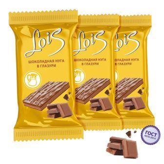 Нуга LOIS шоколадная в глазури 80 гр 5599