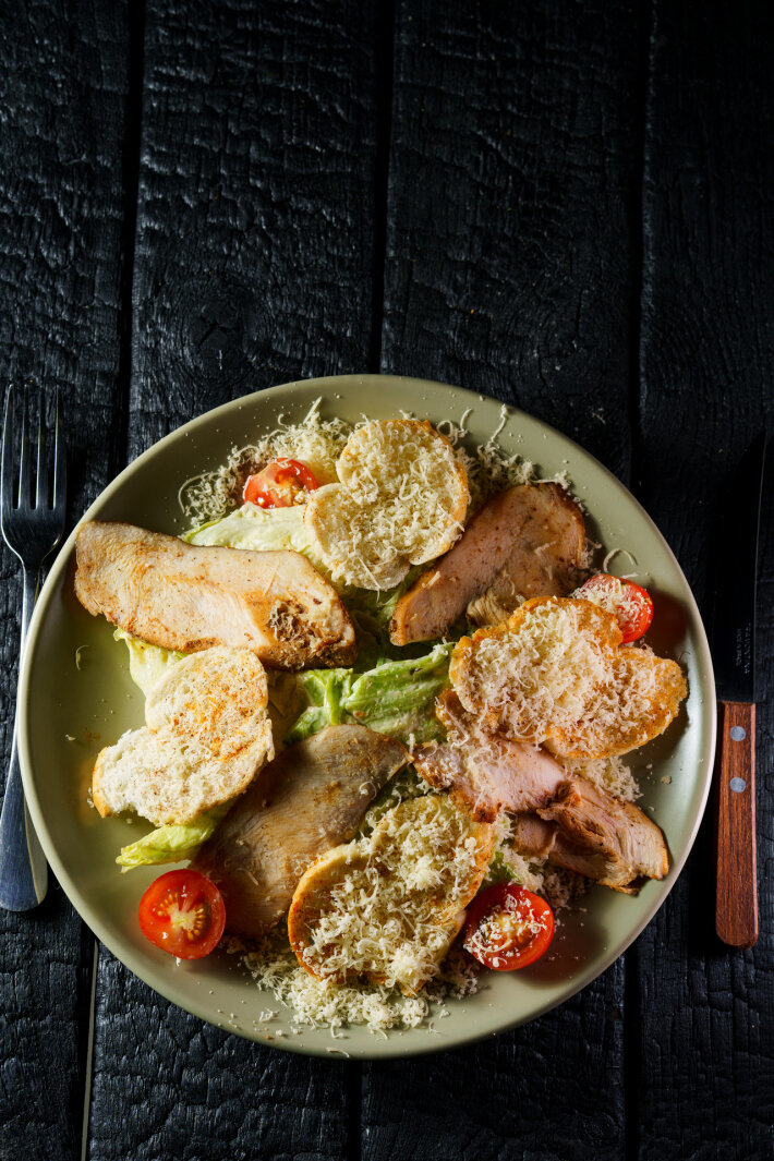 Салат «Цезарь» с курочкой