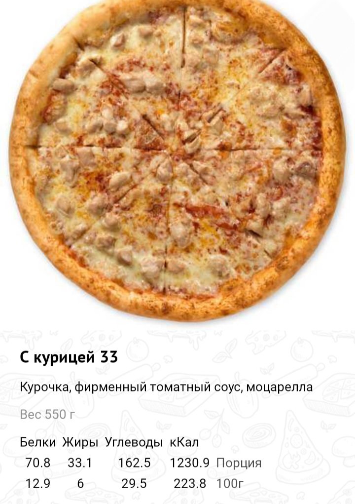 С курицей 33