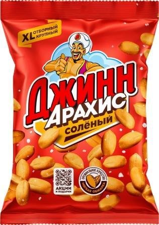 Арахис жареный ДЖИНН 80 г. 2135