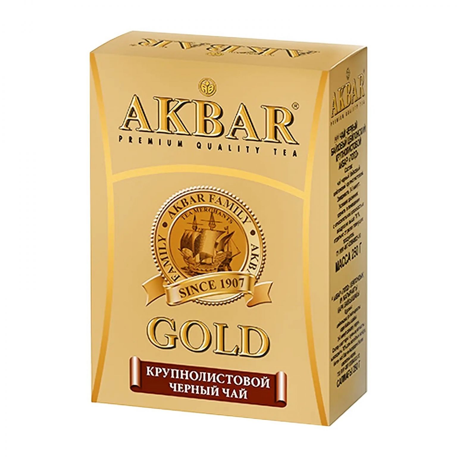 Чай черный Akbar Gold крупнолистовой 250г