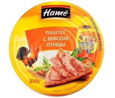 Паштет "Хаме" с мясом птицы 100 г, ж/б 12729