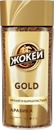 Кофе натуральный растворимый "Жокей Голд" 95 гр. 25314