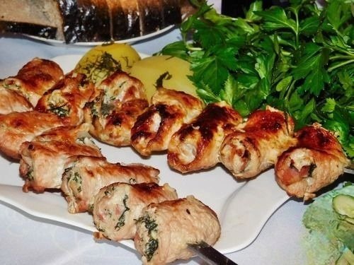 Фирменный шашлык из свинины и бекона
