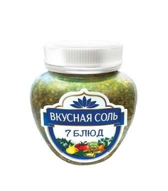 Соль ВКУСНАЯ СОЛЬ 7 блюд с пряностями и овощами 400 гр 6623