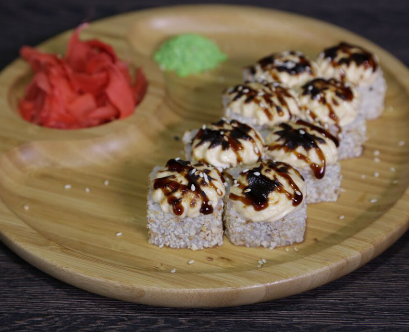 Запеченный с курицей