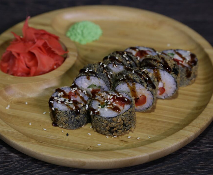 Жареный с курицей