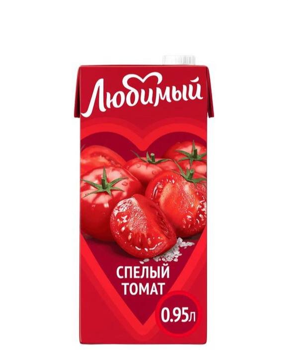 Напиток Любимый сок Спелый томат 950 мл