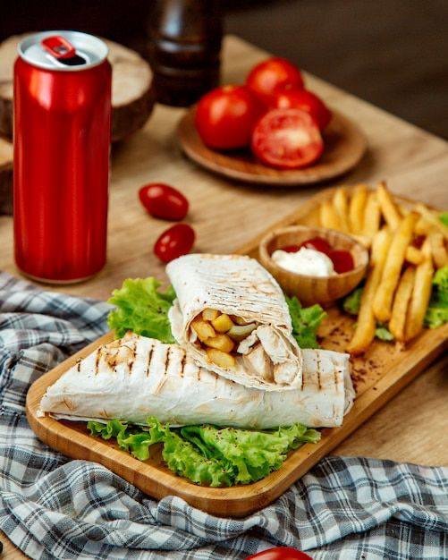 Шаурма с картофелем фри